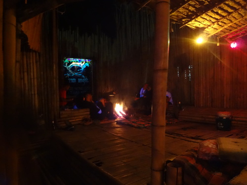 bonfire at a bar