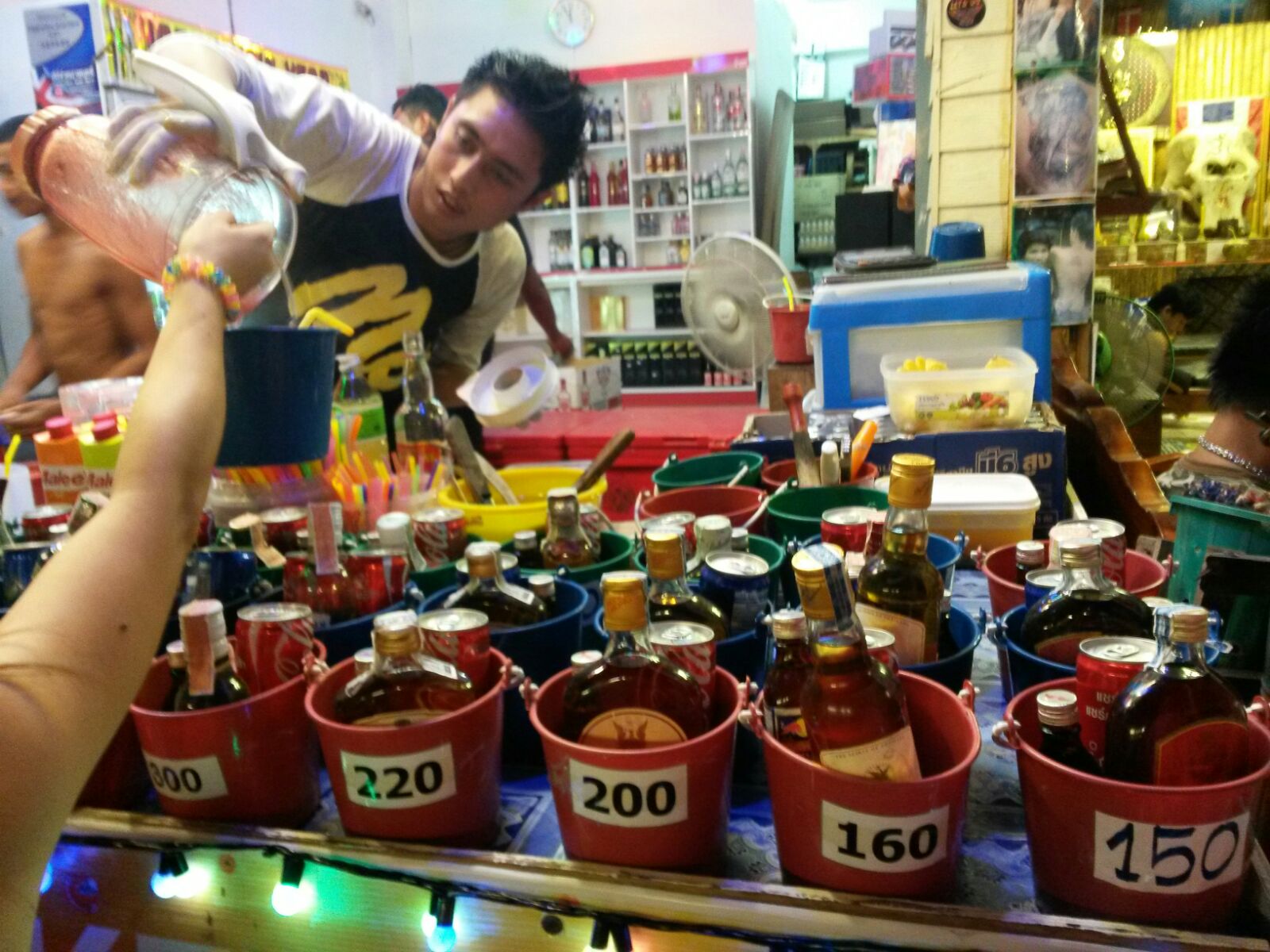 buckets on koh phi phi